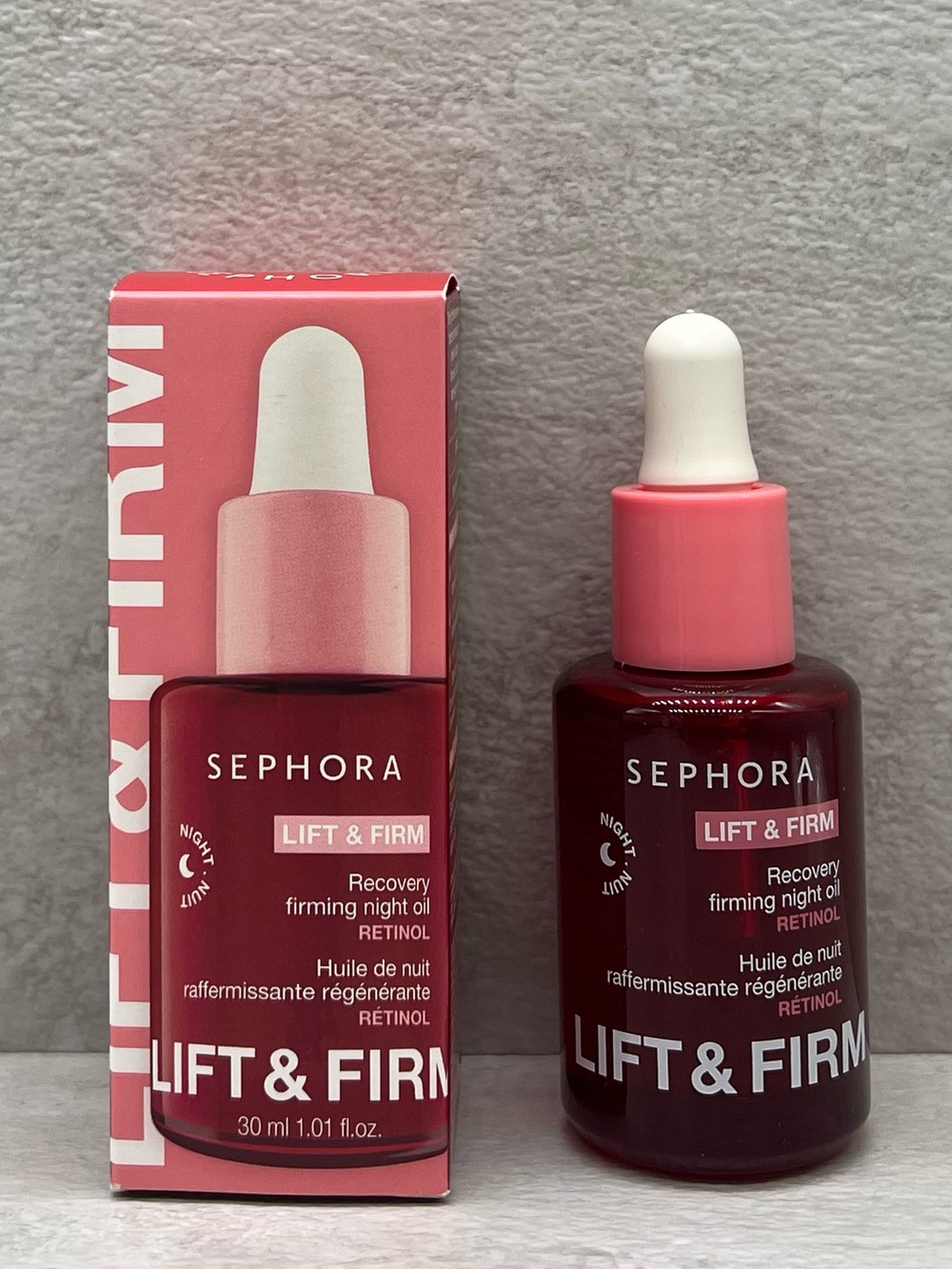 ☄️Sephora Lift & Firm Recovery Firming Night Oil with Retinol - BNIB